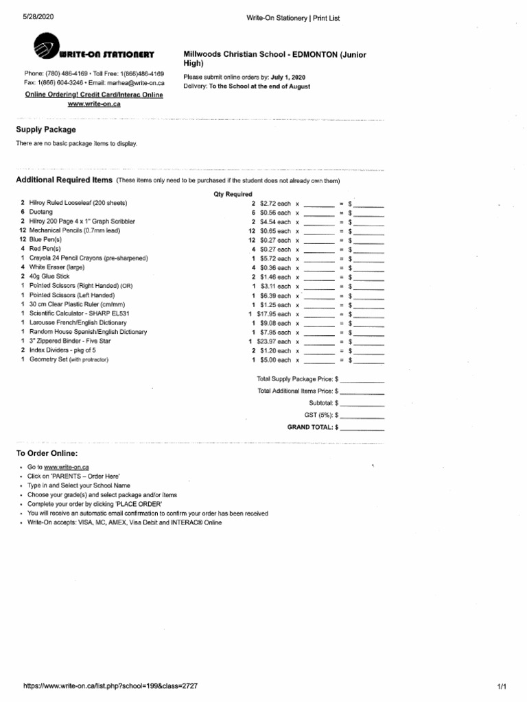 Adams Junior High Supply List Parents Guide To A Smooth Start - 0ul72on