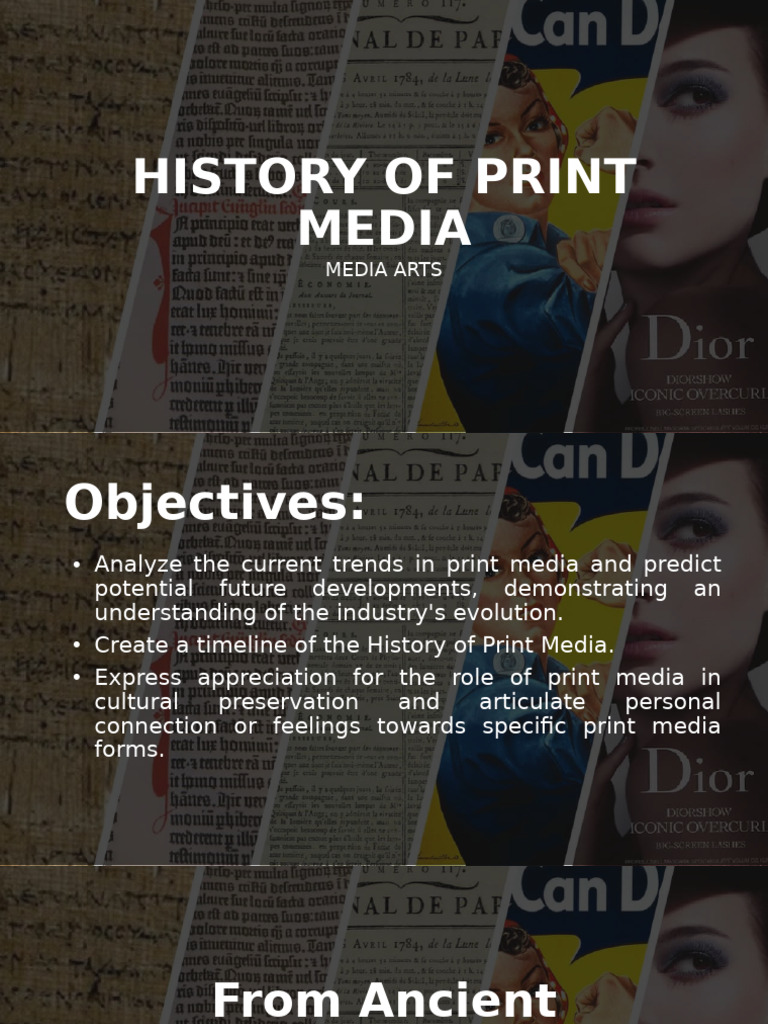 History of Print Media | PDF