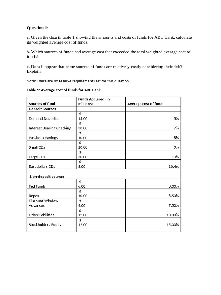 Liabilities Management Exercise | PDF