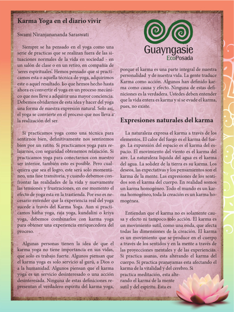 Karma Yoga Marcela PDF | PDF