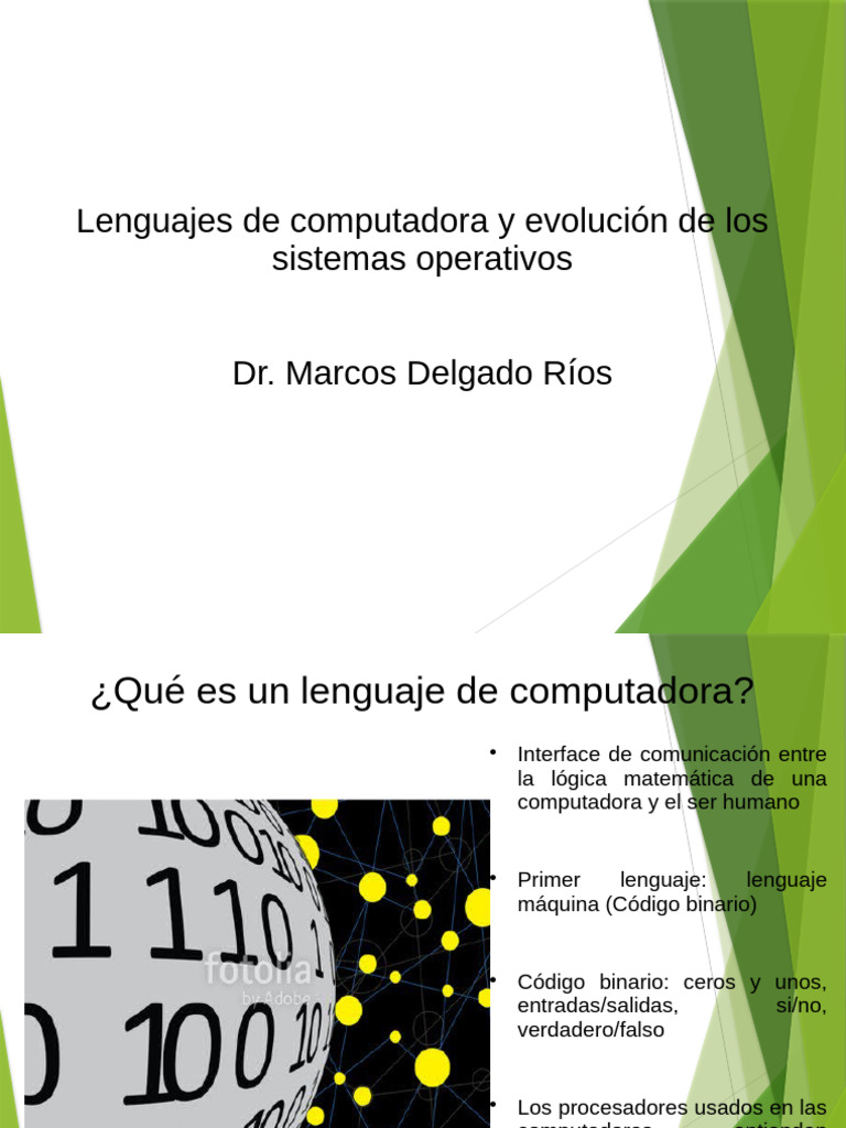 Presentacion Act A1 y A2 - Lenguajes de Computadora y Evolución de Los ...