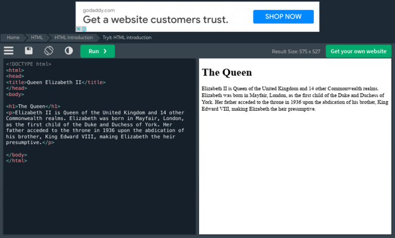 Tryit Editor v3.7 | PDF