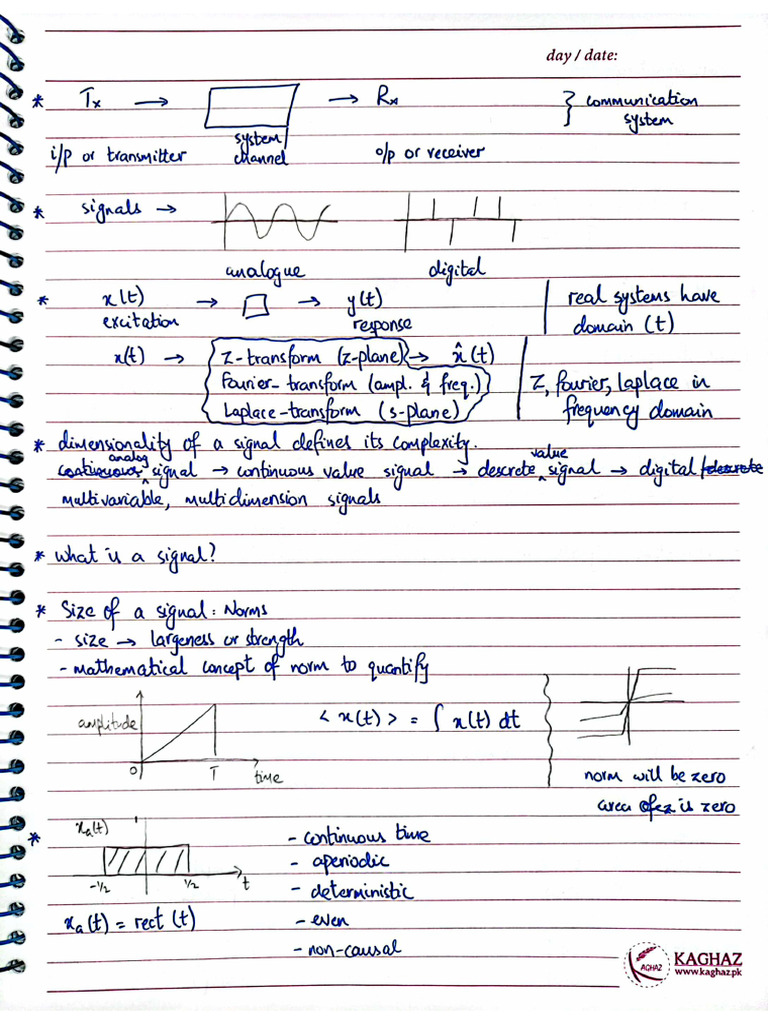 Notes Signals Systems Pdf