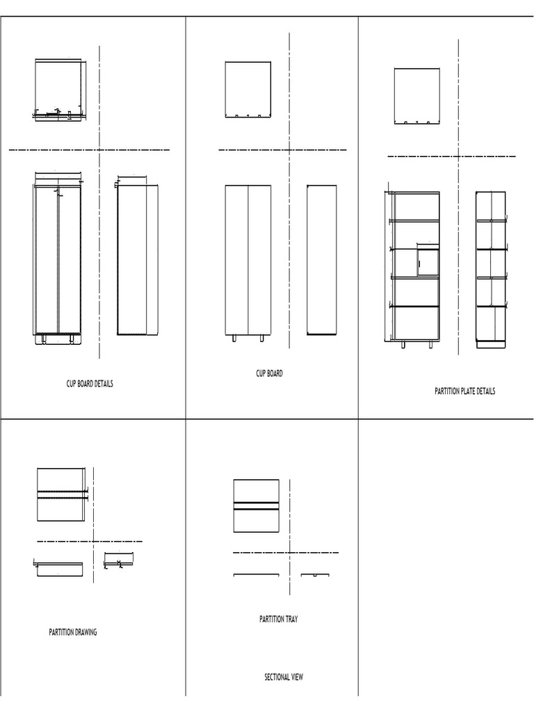 Cup Board Drawingmodel PDF