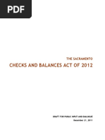 Checks and Balances Act of 2012