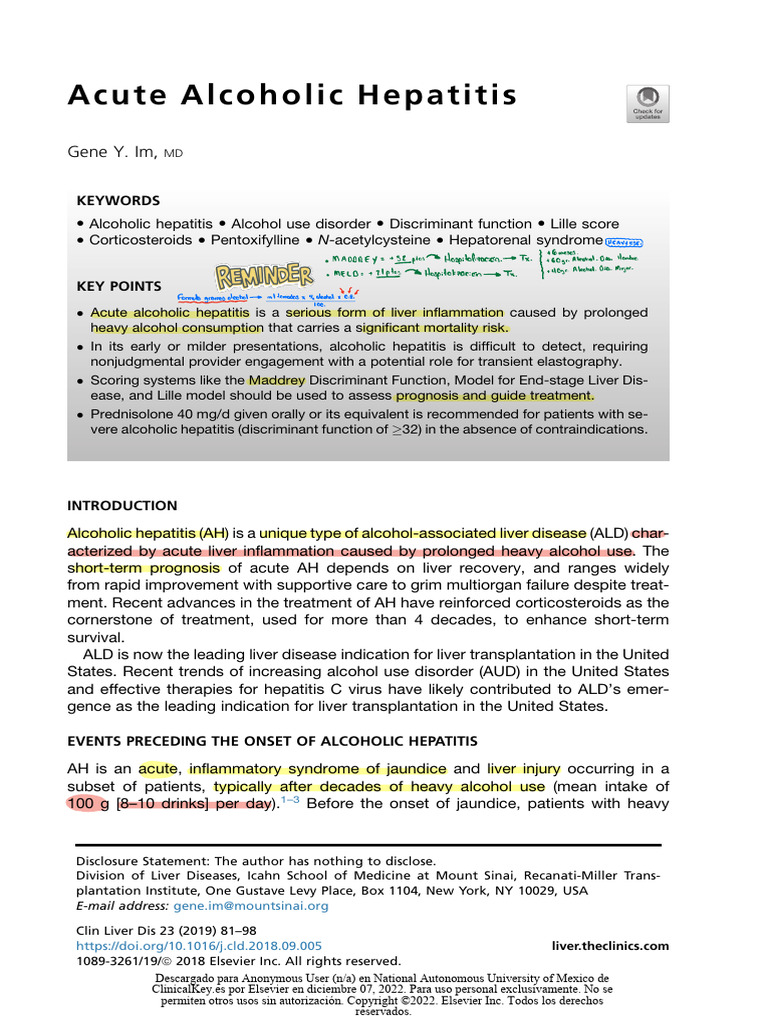 Alcoholism intelligence overview