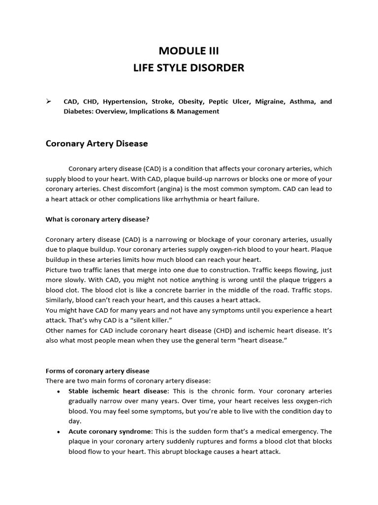 Health - Psy MODULE III | PDF | Hypertension | Congenital Heart Defect