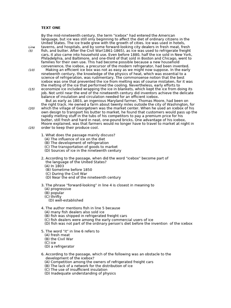 Advanced Reading Part I | PDF