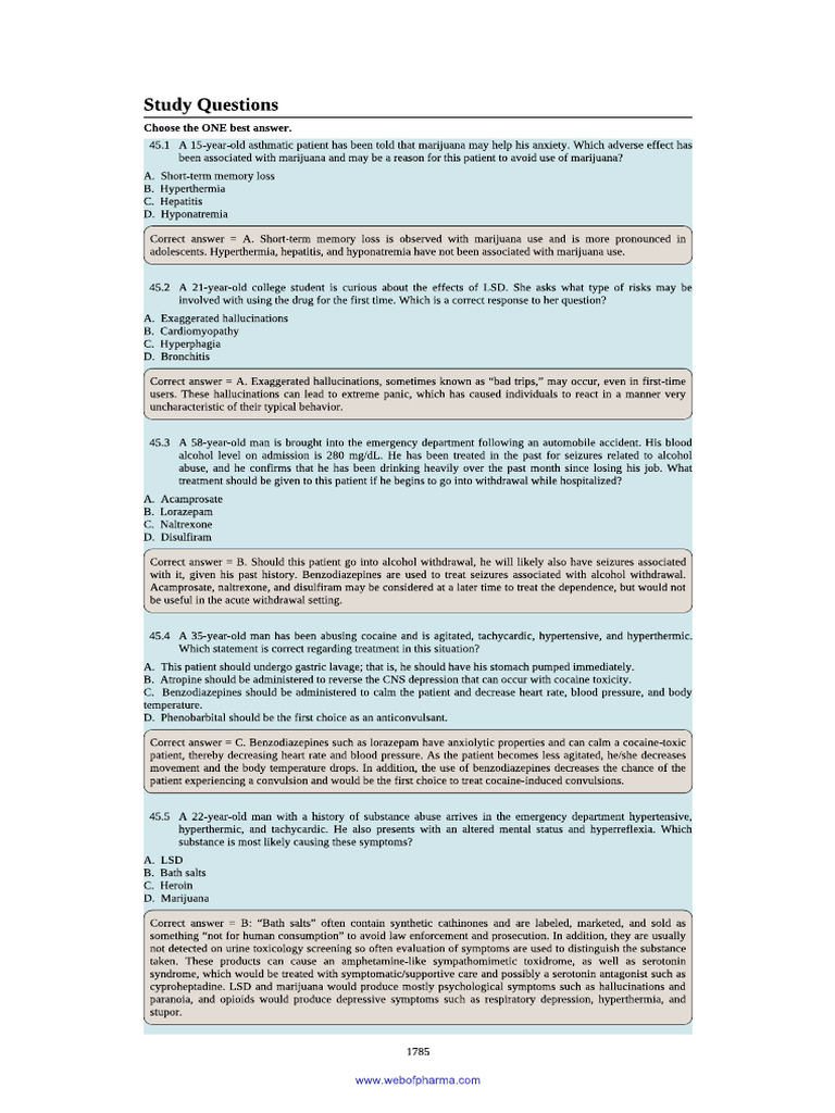 Qs For Drug Abuse Pdf