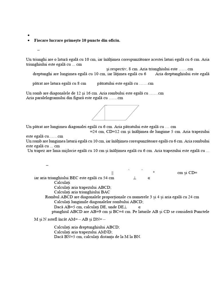 Teste arii PDF