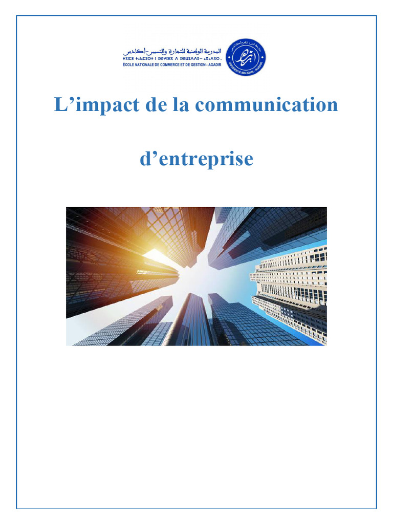 L'Impact de La Communication Interne Sur La Culture D'Entreprise | PDF