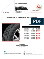 Pirelli Scorpion Zero Asimmetric Tire Sale (Valid Thru Jan 13)