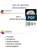 Foundations of Learning and Adaptive Systems ICS320 - Part 4: Artificial Neural Networks