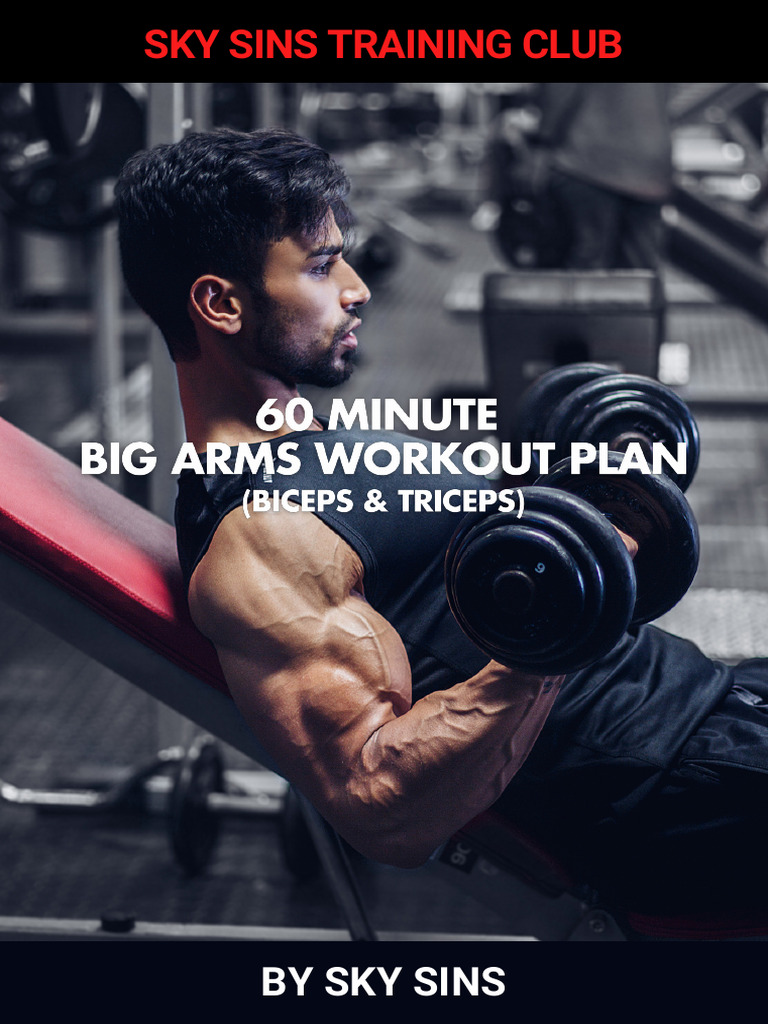60 Minute Arms Workout Plan by Sky Sins PDF Strength Training