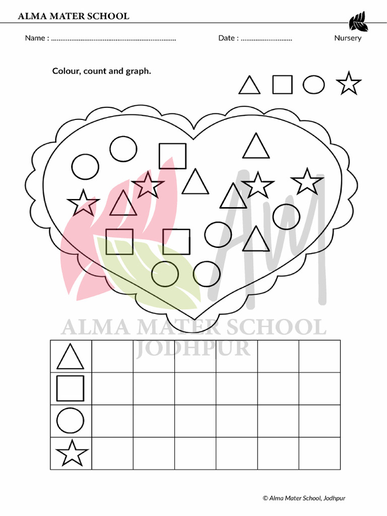 Colour Count and Graph Worksheet | PDF