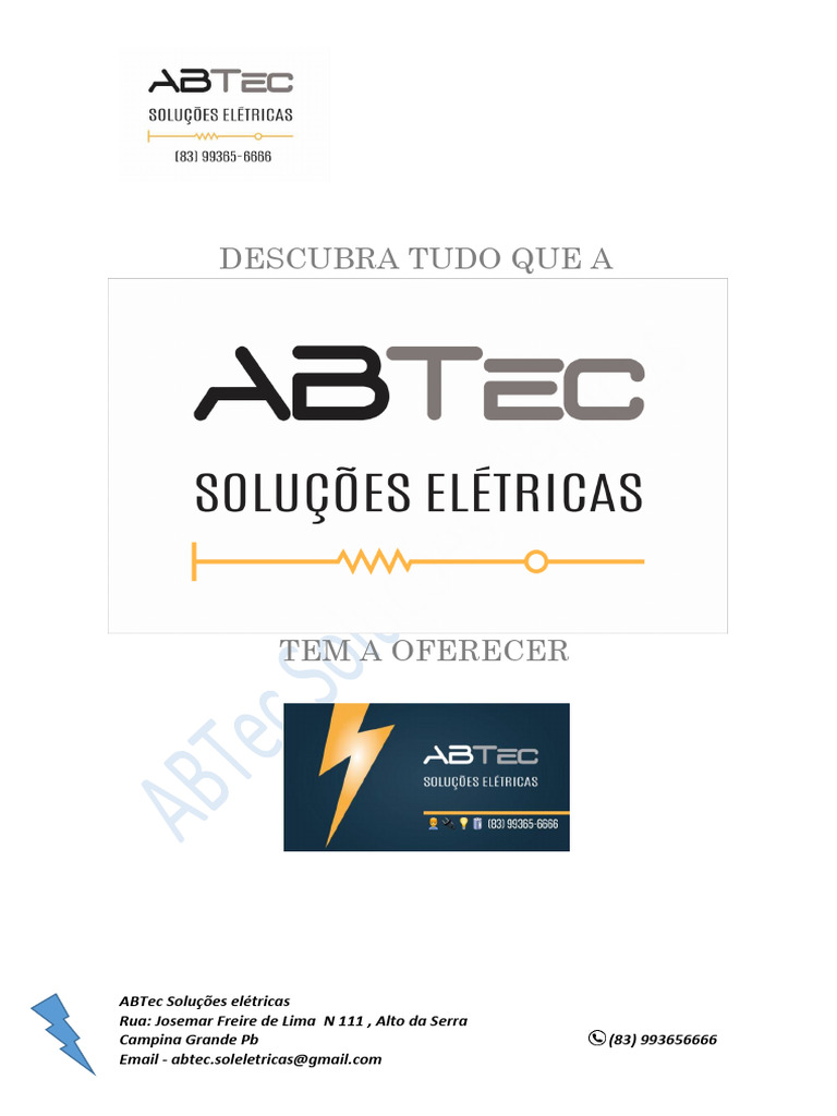 Portfólio Abtec Eletrica | PDF