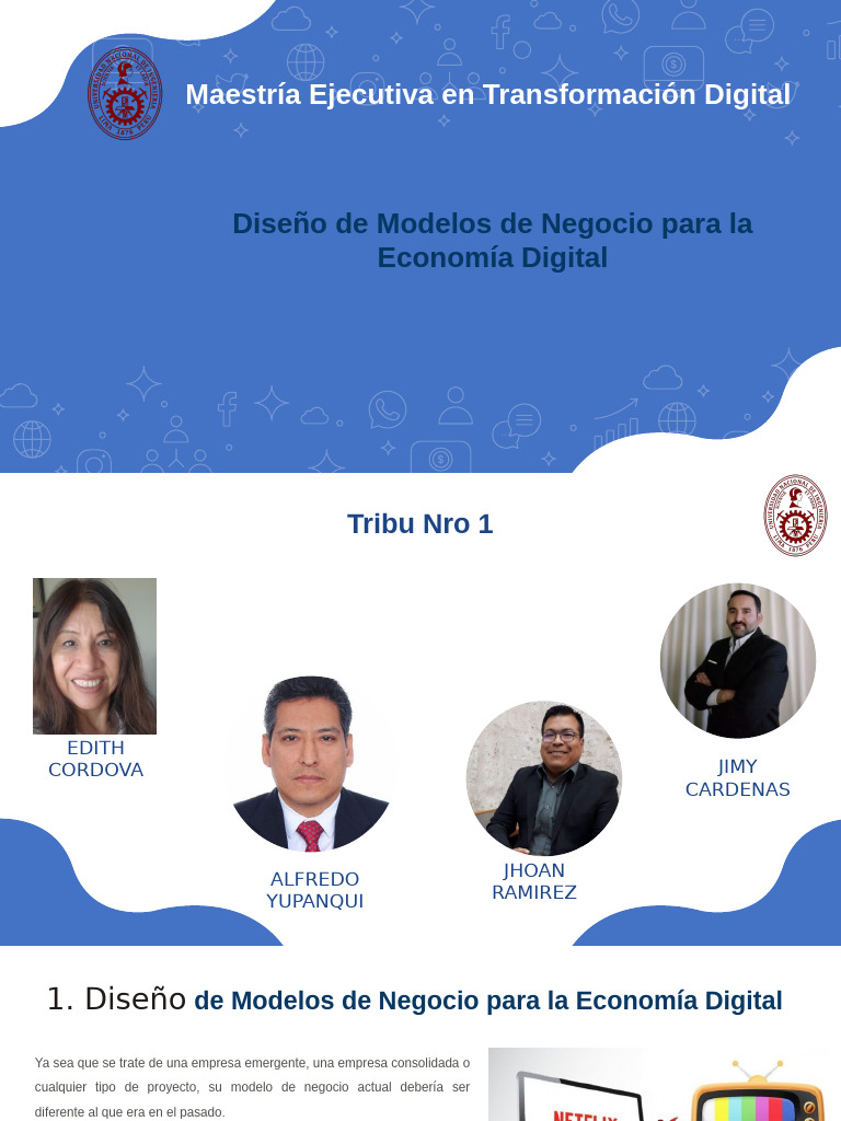 Diseno de Modelos de Negocio para La Economia Digital | PDF