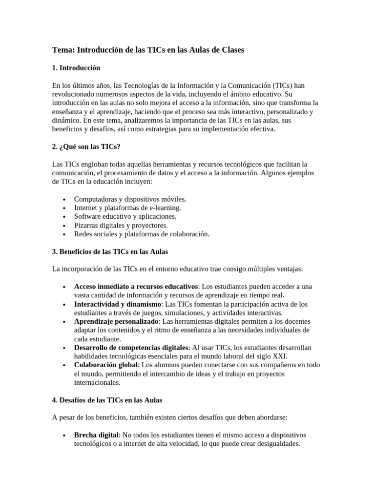 Las Tics en La Educacion | PDF | Tecnología de información y ...