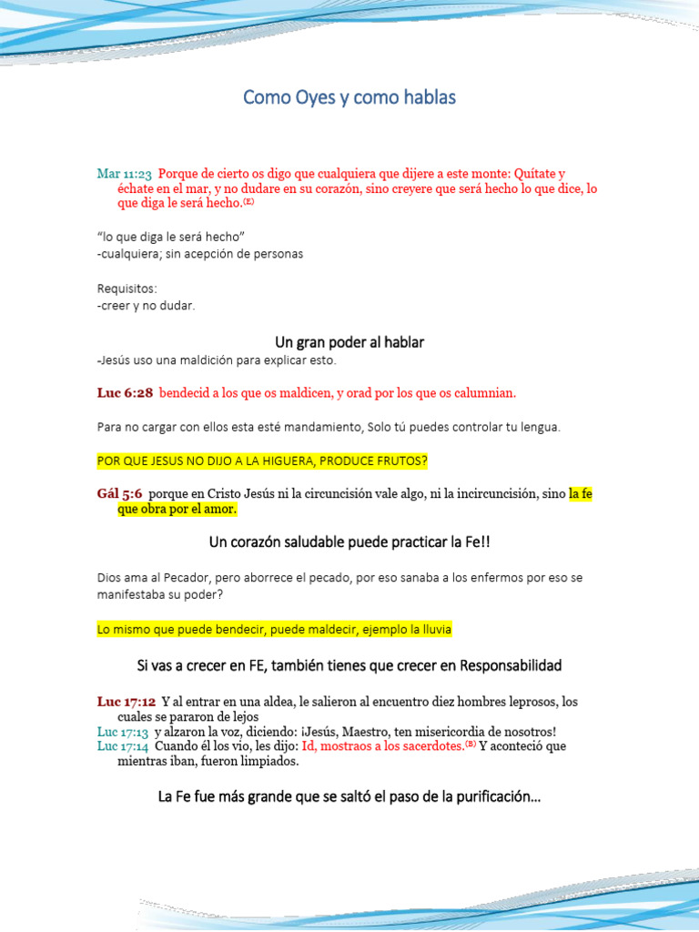 Como Oyes Como Hablas | PDF
