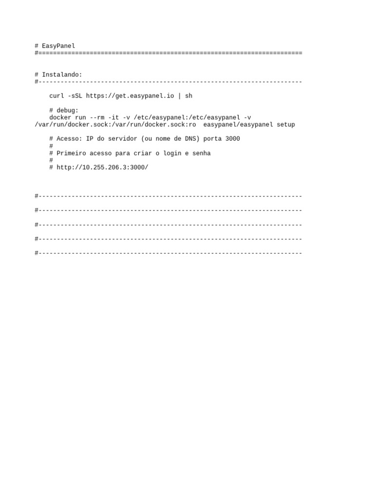 Easy panel pdf