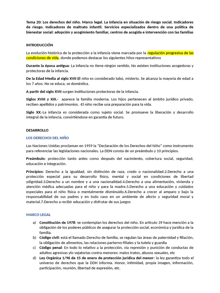 Tema 20 | PDF