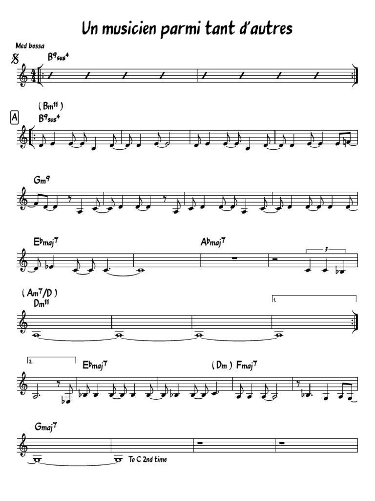 Un Musicien Parmi Tant D'autres | PDF