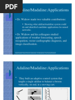 Adaline/Madaline:Applications