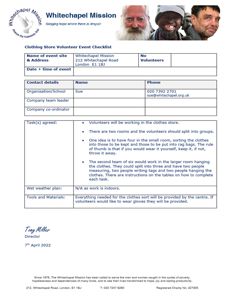 Clothing Store Risk Assessment | PDF