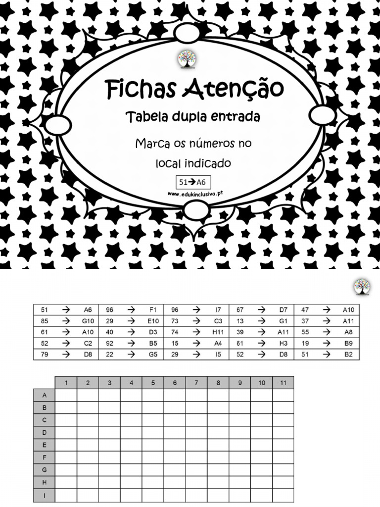 Atencao Tabela Dupla Entrada | PDF
