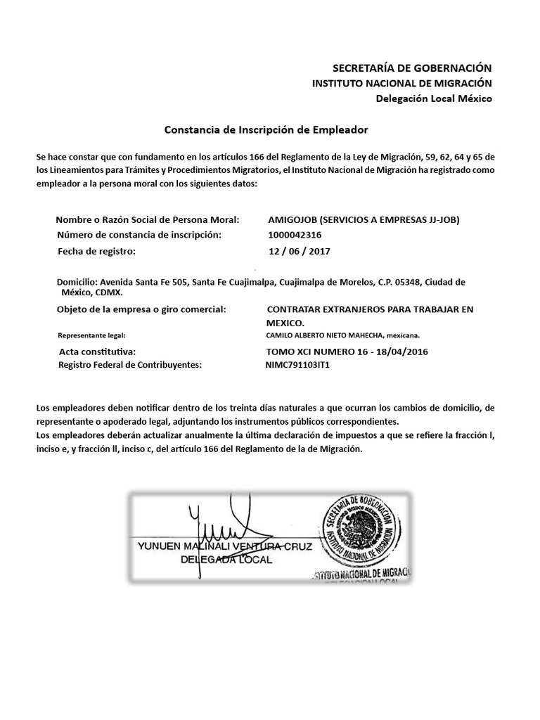 Constancia Inm | PDF
