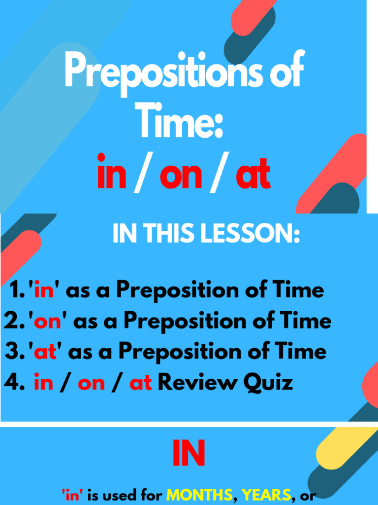 ONINATPrepositionsofTimeESLLessonPPT (1) PDF
