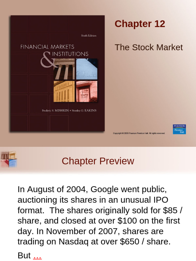 Ch. 12 Stock Market | PDF | Stocks | Valuation (Finance)