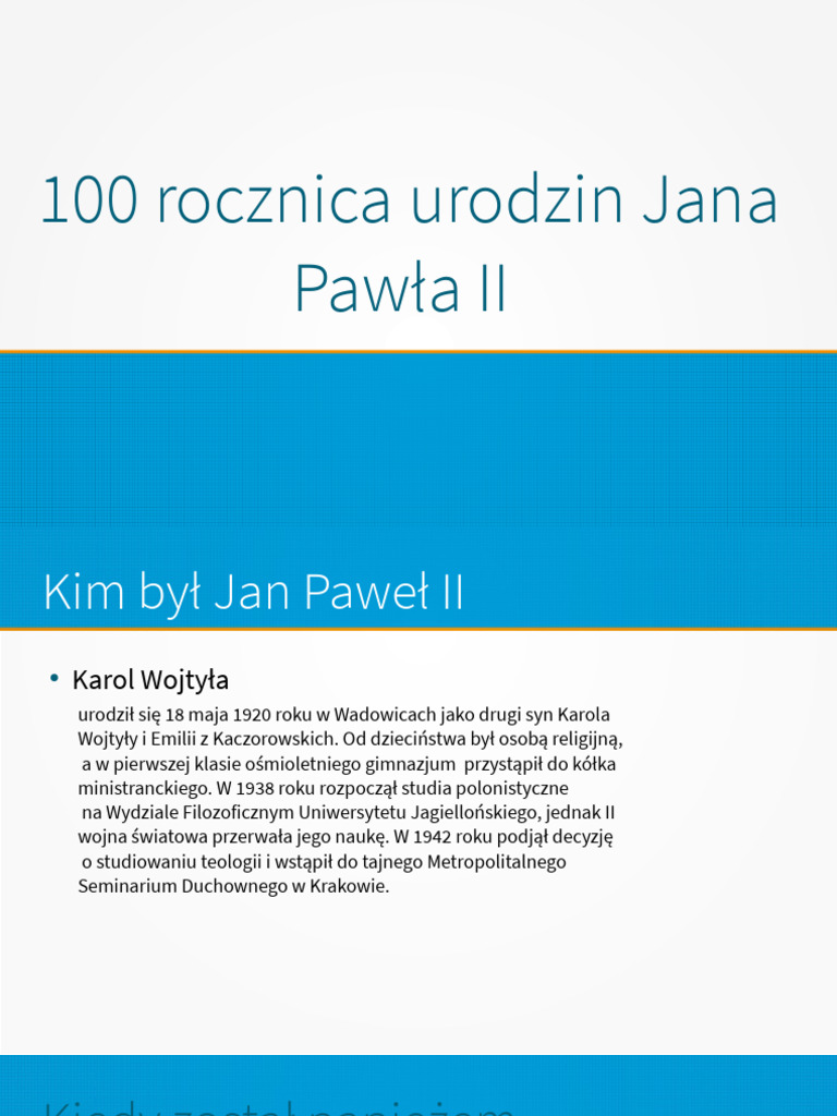 Jan Pawel II 2 | PDF