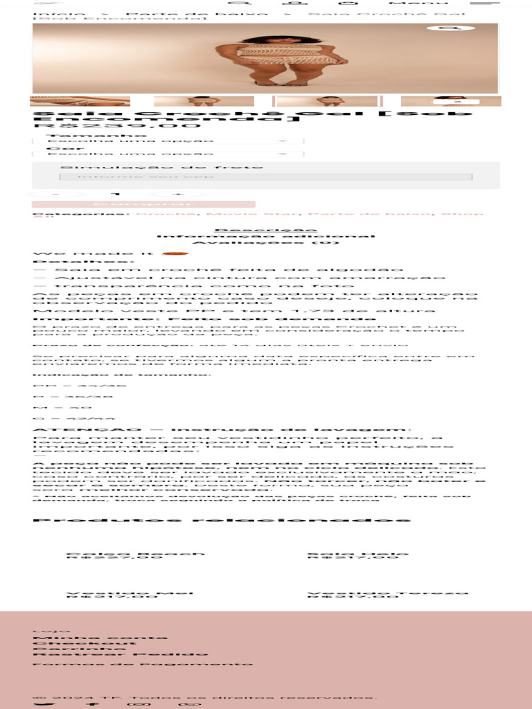 Saia Crochê Gal [Sob TF PDF