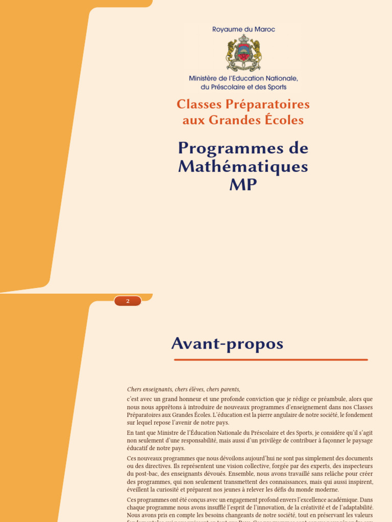 Programmes de Mathématiques MP | PDF | Mathematical Logic | Mathematics