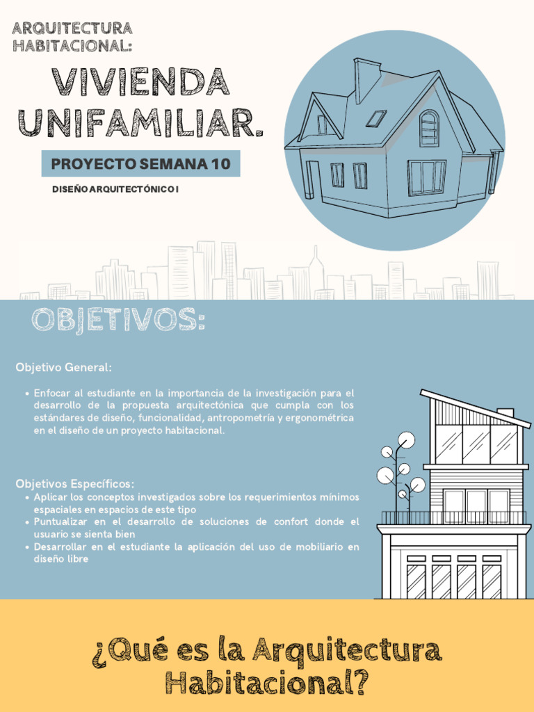 Copia de PRESENTACIÓN PROYECTO VIVIENDA UNIFAMILIAR | PDF