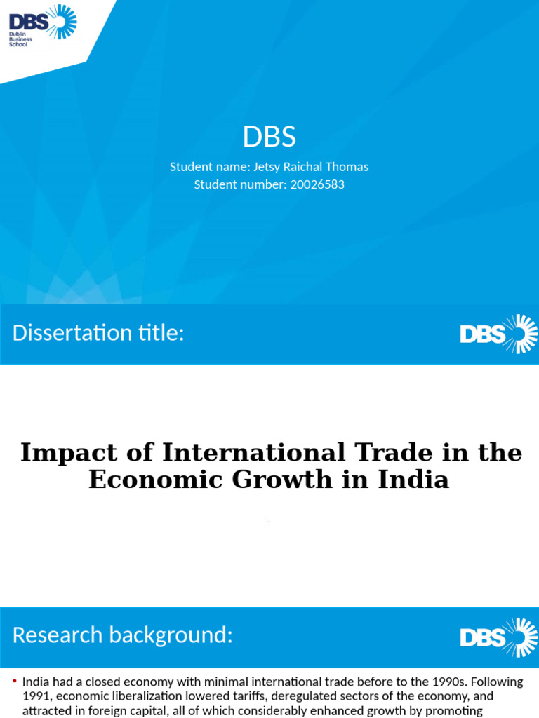 Trade's Role in India's Economic Growth | PDF | International Trade ...