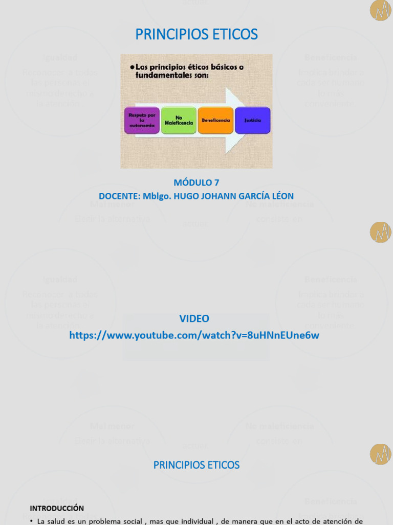 Modulo 7 - Principios Eticos | PDF