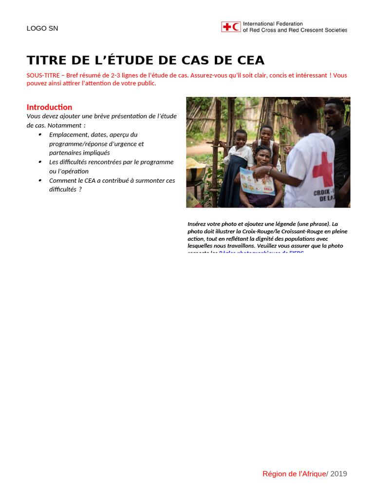 CEA Case Study Templatev2 - FR | PDF