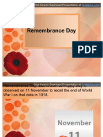 Remembrance Day PowerPoint Presentation