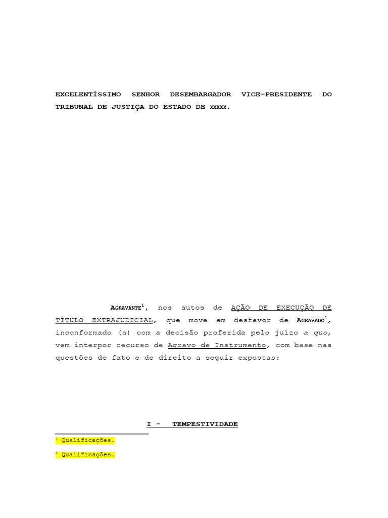 Agravo de Instrumento contra decisão que indefere medidas executivas