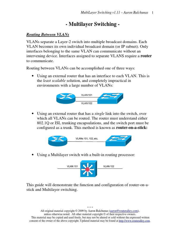Multi Layer Switching | PDF | Home & Garden | Computers