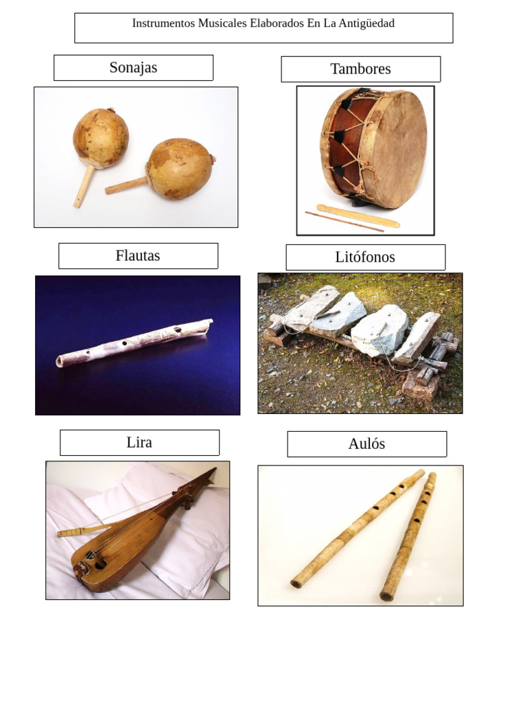 Instrumentos Musicales Elaborados en La Antigüedad | PDF