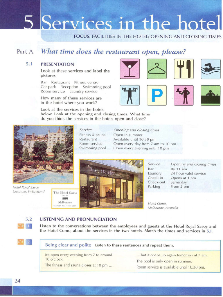 5 - Unit Services in the Hotel | PDF