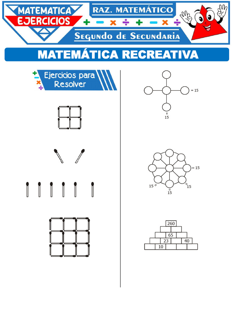 Matematica Recreativa para Segundo Grado de Secundaria | PDF