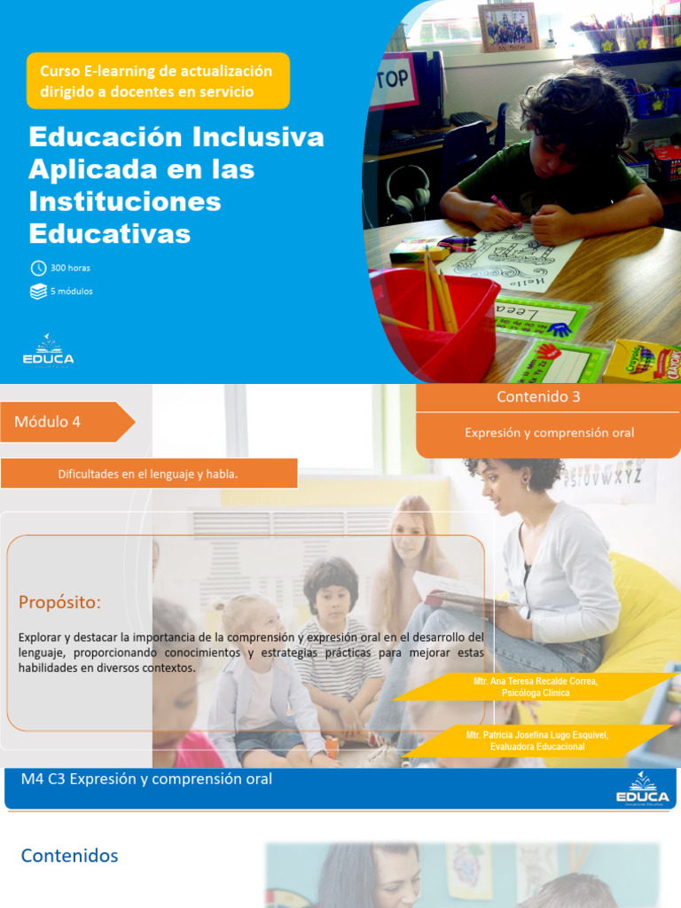 M4C3 Educacion Inclusiva EDUCA | PDF