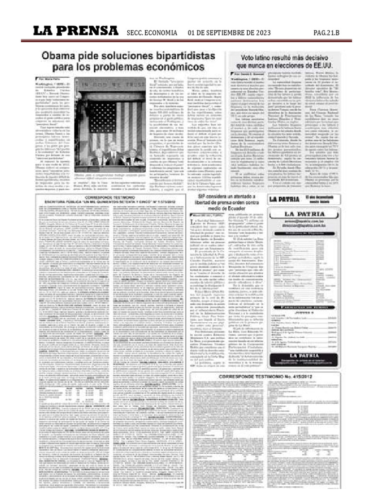 6. PUBLICACION PERIODICO LA PRENSA | PDF