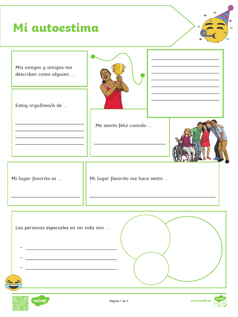 Es T 1707602012 Ficha de Actividad Datos Sobre Mi Autoestima Ver 1 | PDF