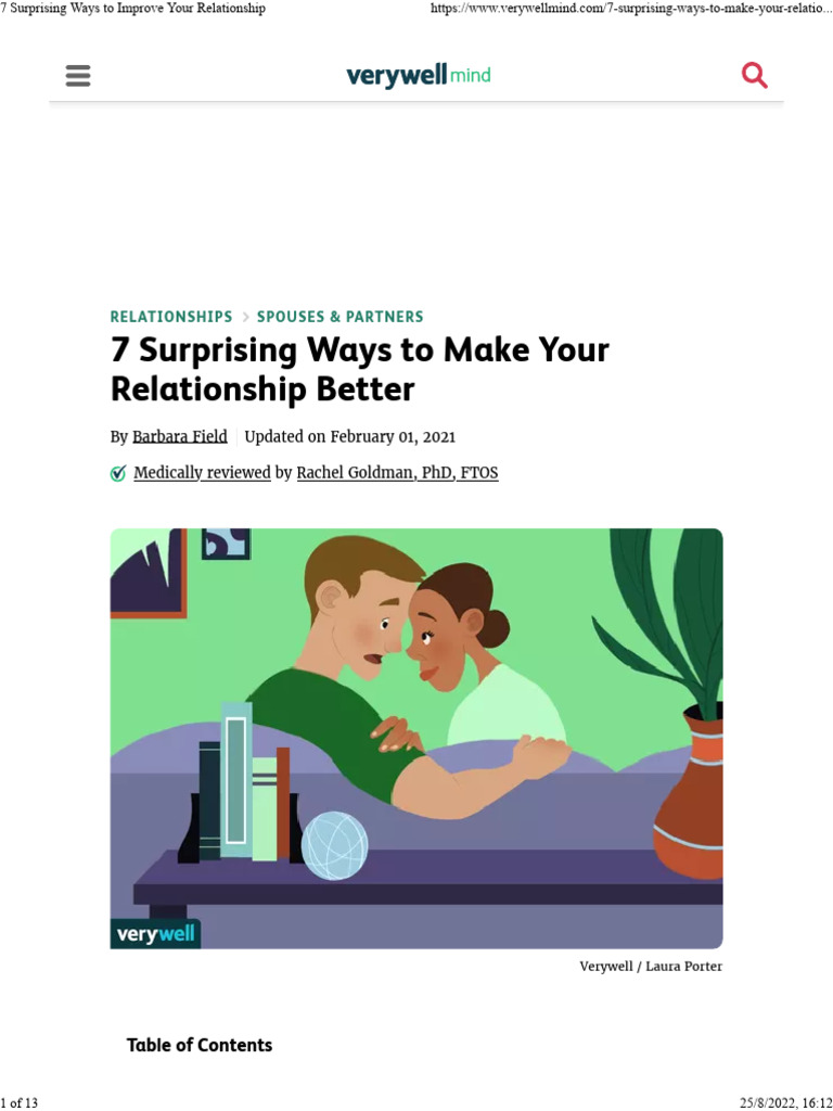 7 Surprising Ways To Improve Your Relationship PDF