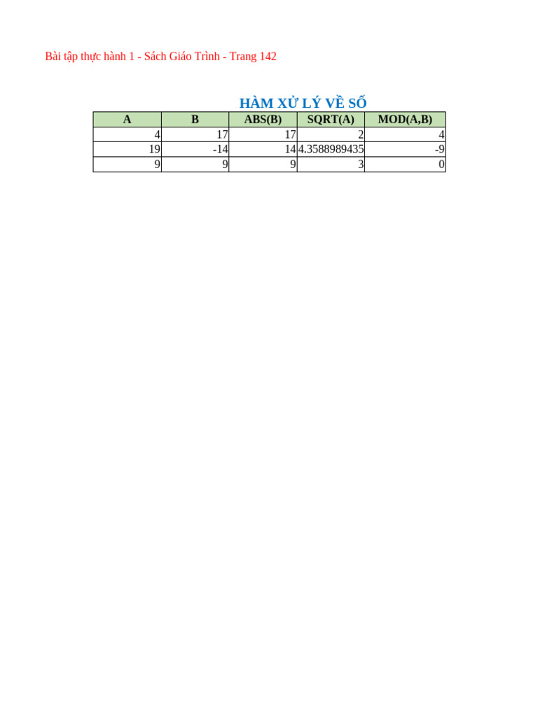 BT Tin Hoc Co Ban | PDF